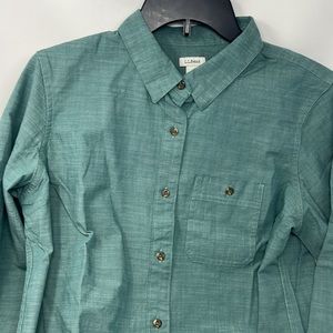 L.L. Bean Reg Cotton Spandex Shirt Men’s Medium Green